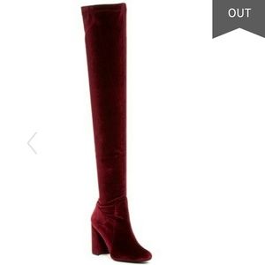 Jeffrey Campbell Perouze-2 Thigh High Velvet Boots